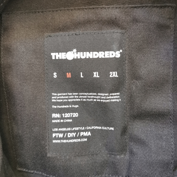 New The Hundreds x West Coast Customs Work Shirt in Mens Medium - Picture 5 of 5